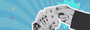 TUUMT Ep 48 banner. Hands with cards.