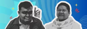 TUUMT Ep. 77 banner: Russel (left) and Lennon (right). Light talks episode after the Christology mini-series