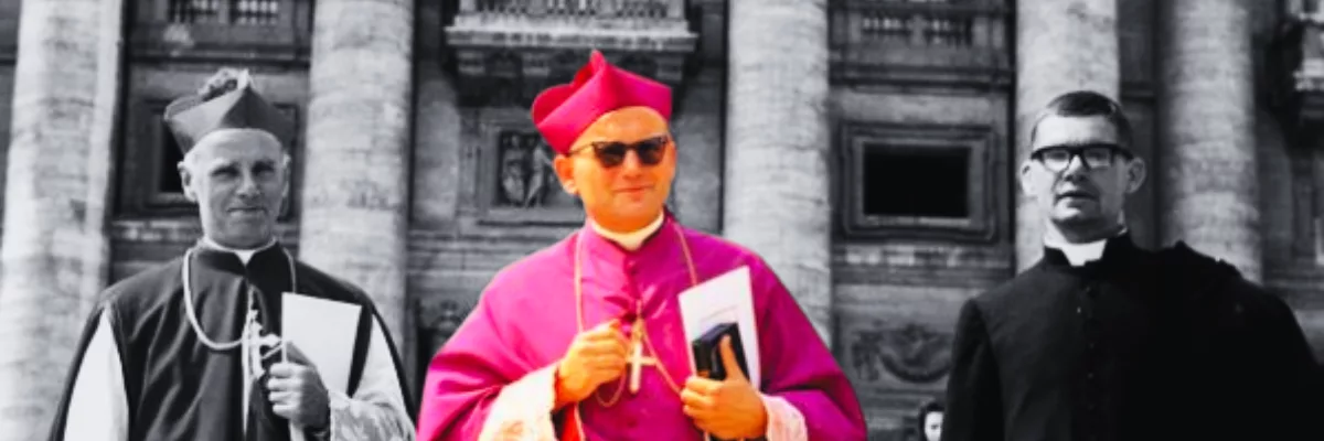 Then Cardinal Karol Wyjtola in the Second Vatican Council