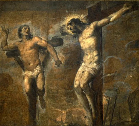 Jesus and St. Dimas (By Titian)