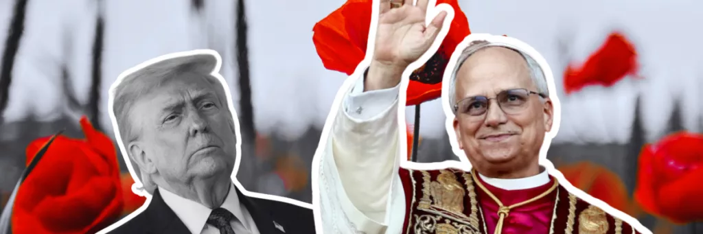 Donald Trump. and Pope Leo XIV